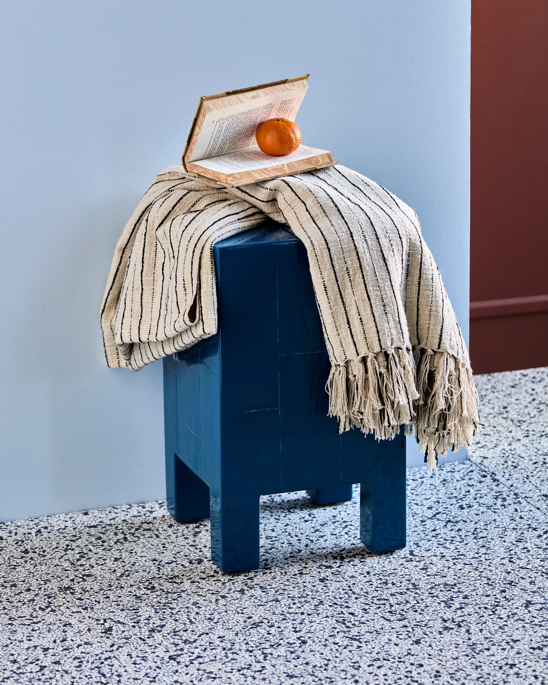 Lines 床罩 130x180 cm, 黑色-米白色 House Doctor