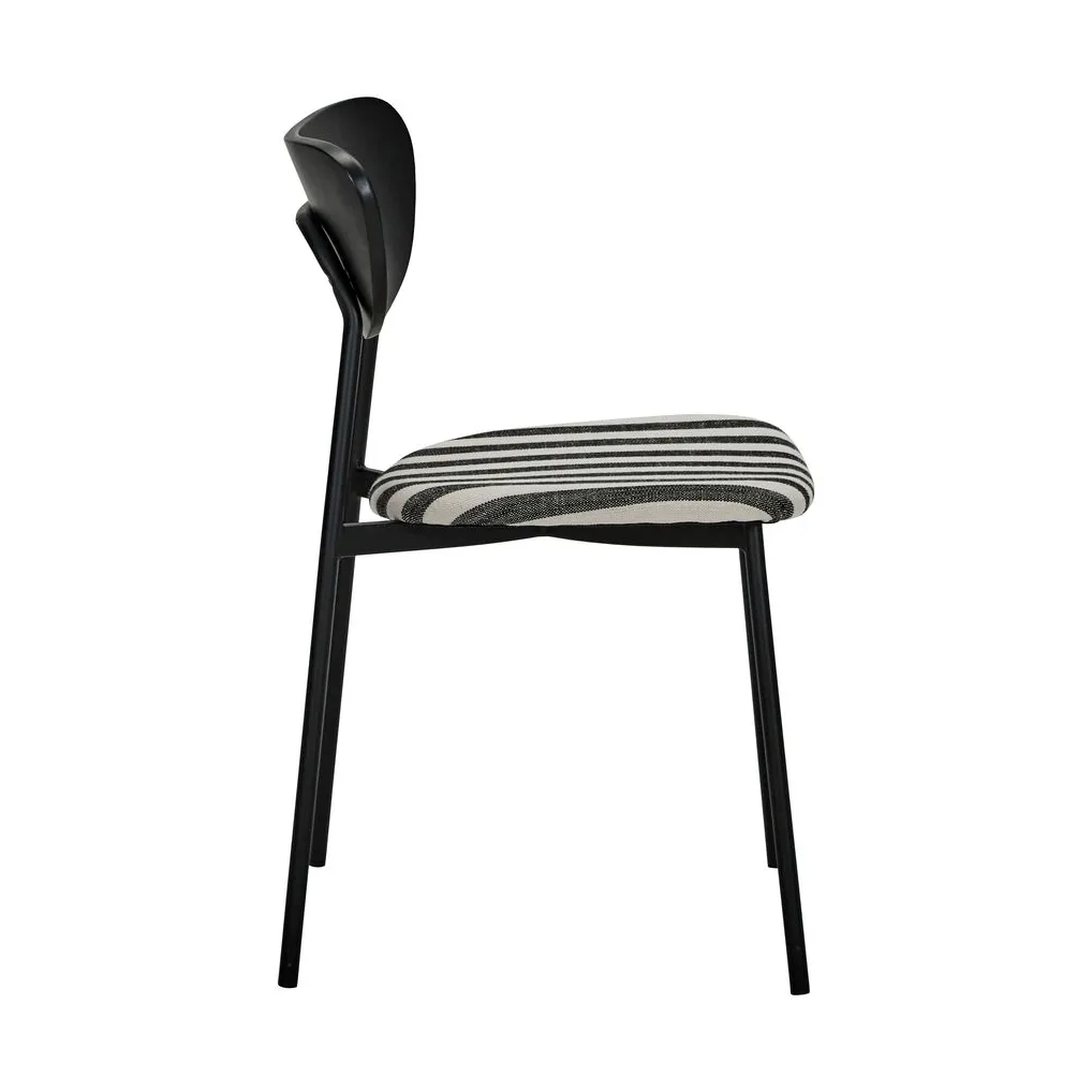 Must 椅子 with seat 两件套装, 黑色_and white House Doctor