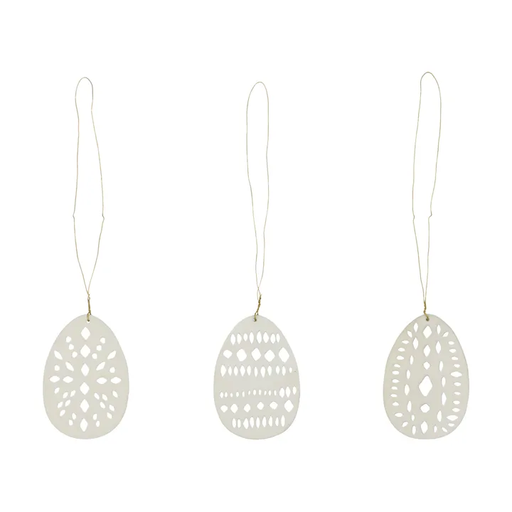 Nori Easter hanging 装饰品 套装 of 3件 - 米色 - House Doctor