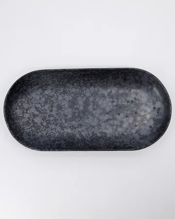 Pion 上菜盘19x38cm - 黑色_棕色 - House Doctor