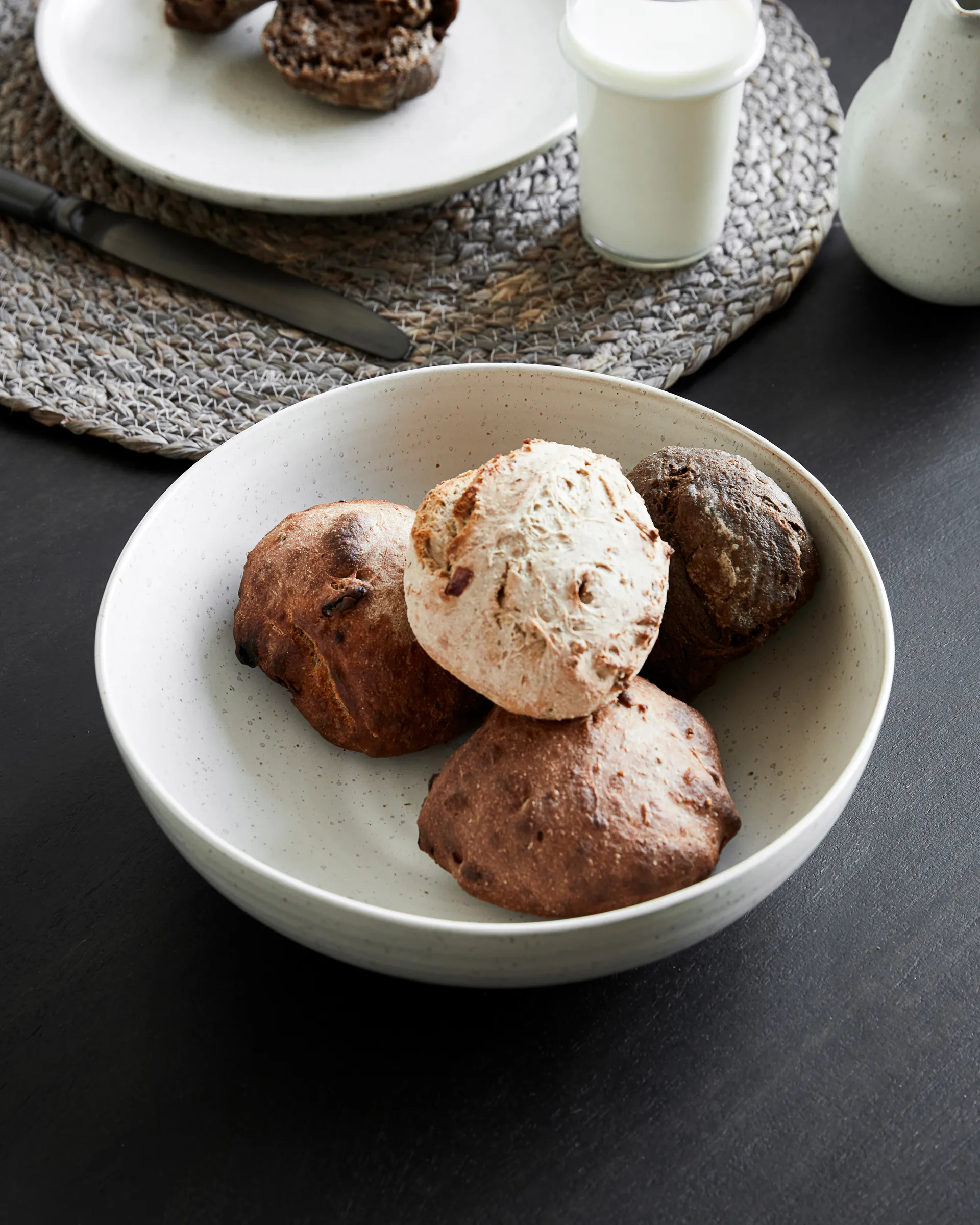 Pion 碗  Ø22 cm, 灰色-白色 House Doctor