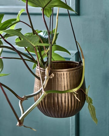 Plan hanging pot 2 parts - Golden - House Doctor