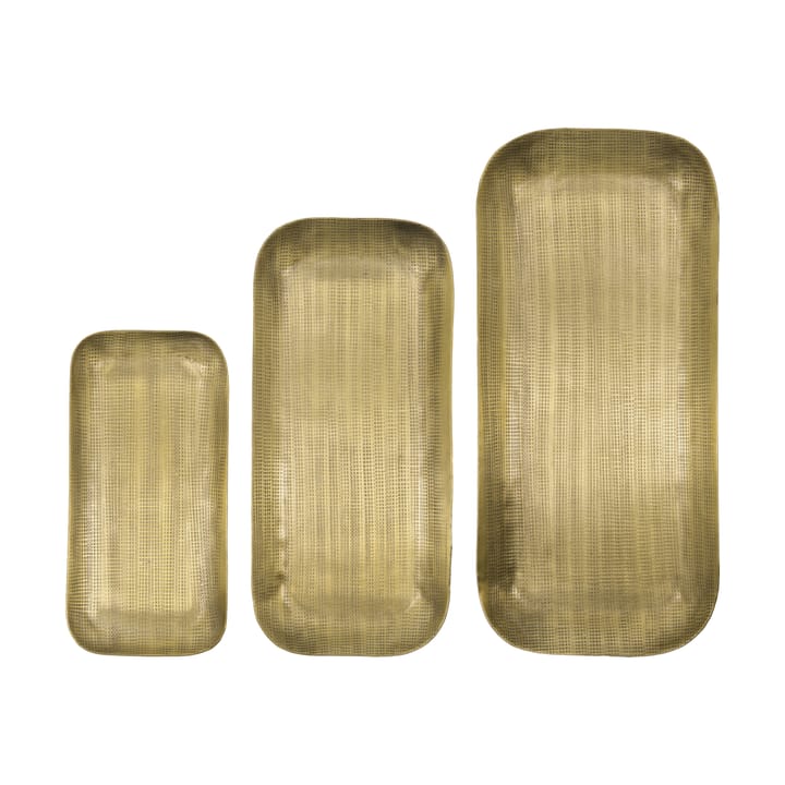 Plato decorative 托盘 3件 - Golden - House Doctor