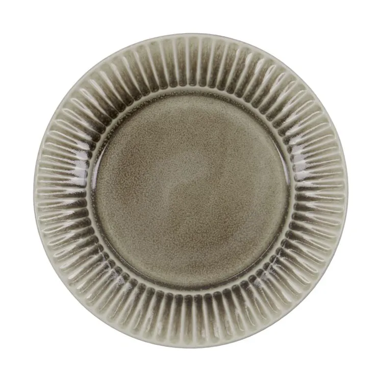 Pleat 早餐盘 Ø22cm, 灰棕色 House Doctor