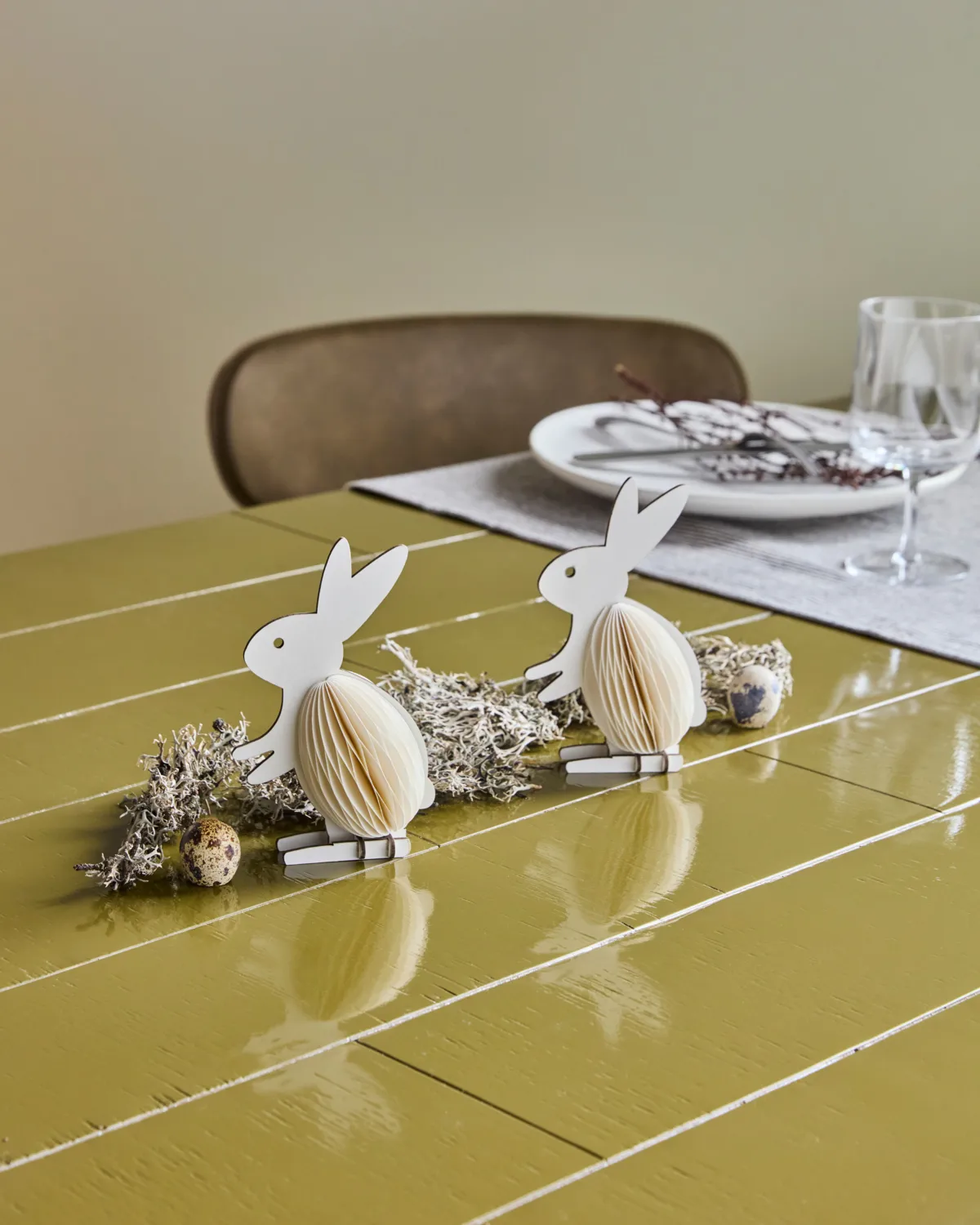 Rabb Easter bunnies 装饰 两件套装, 米白色 House Doctor