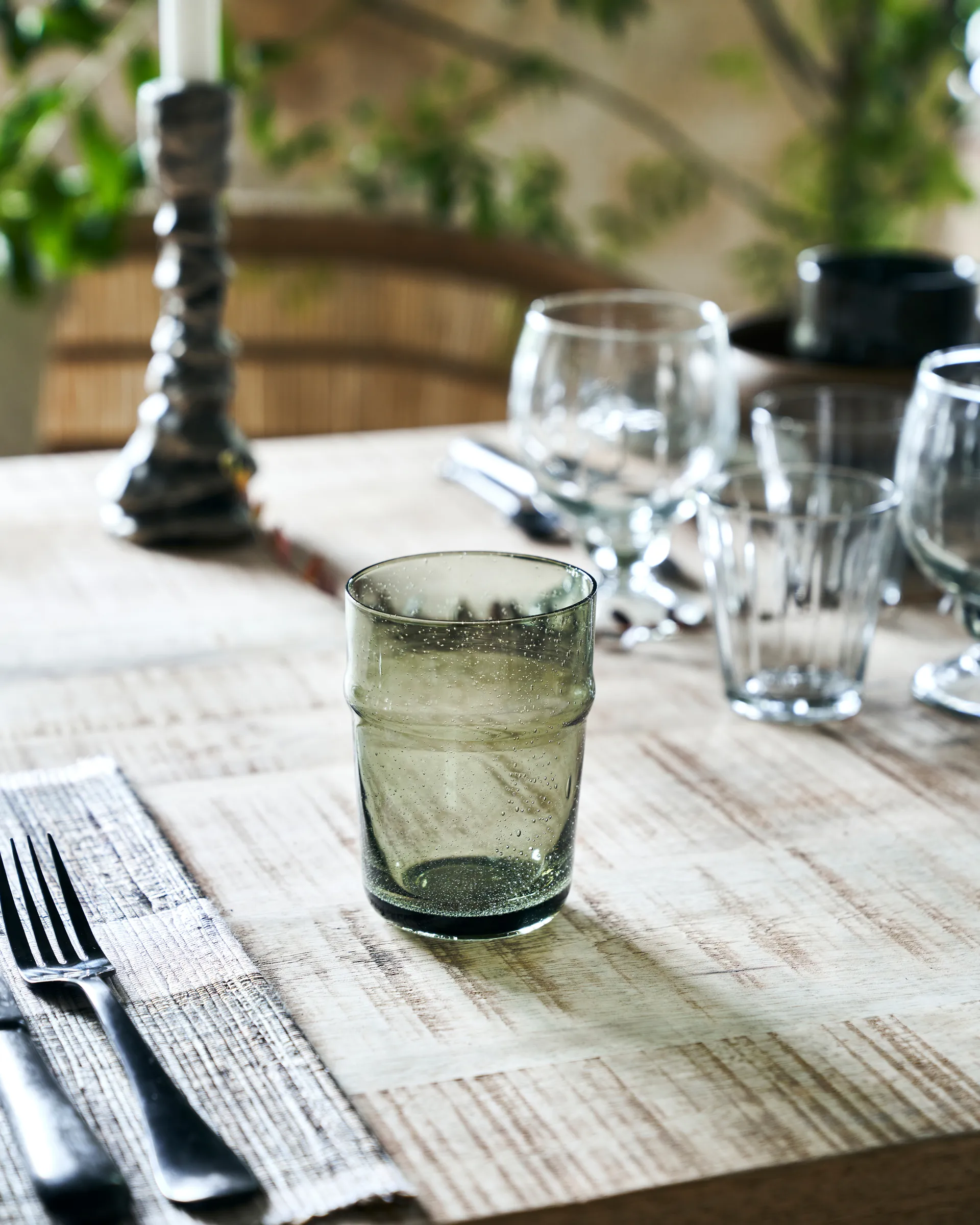 Rain glass 10.5 cm 两件套装, 绿色 House Doctor