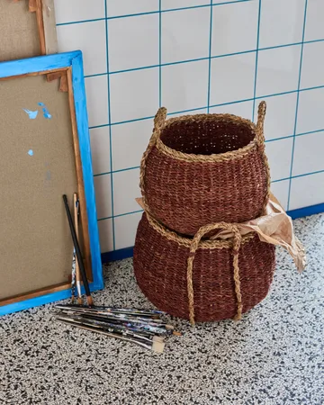 Rangi 储物篮 2件 - 褐色 - House Doctor