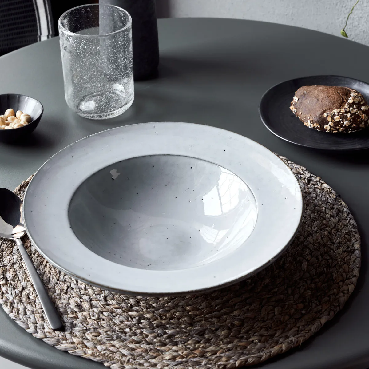 Rustic pasta 盘子 Ø26 cm, 灰色-蓝色 House Doctor