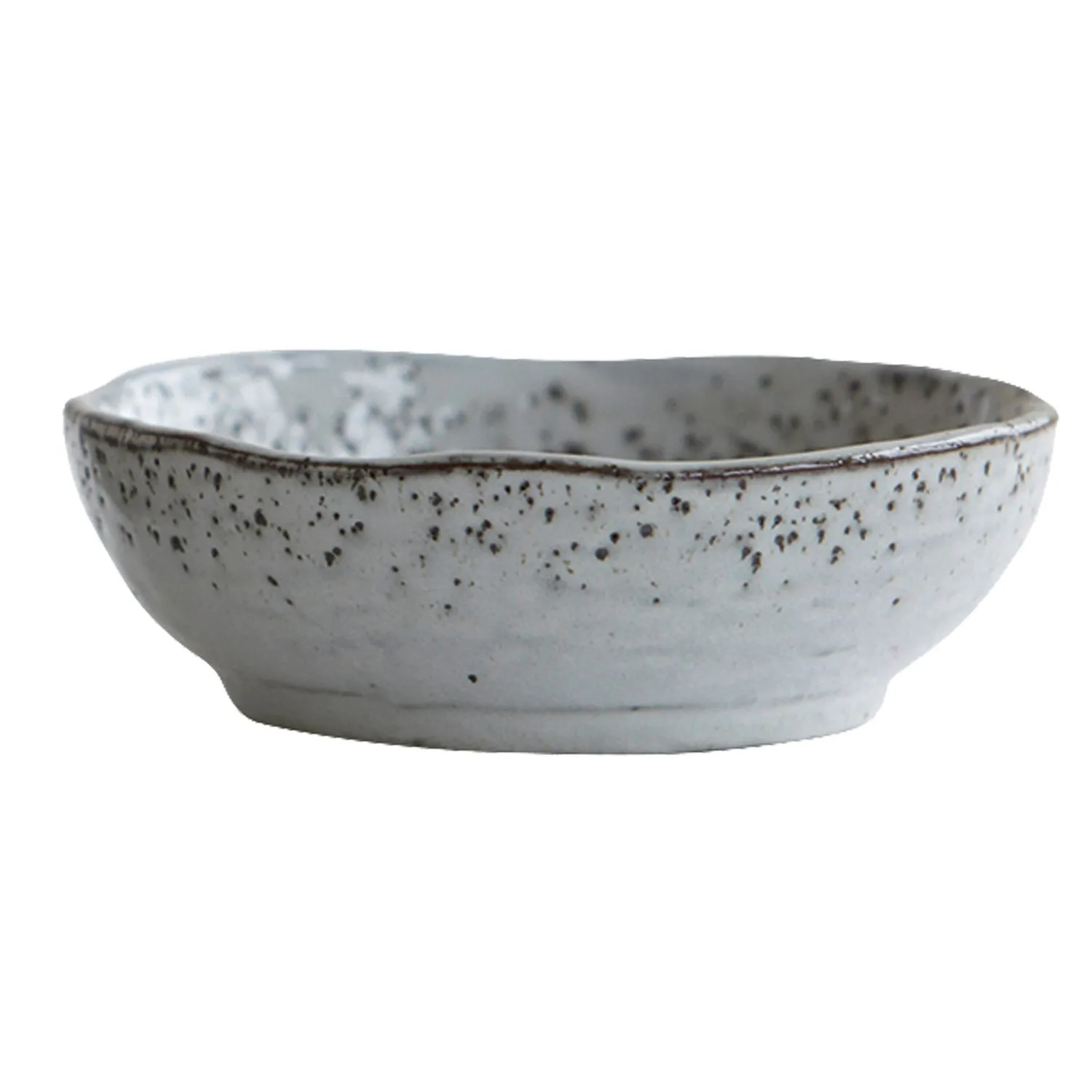 Rustic复古风陶瓷碗Ø11.5cm, 灰色配蓝色 House Doctor