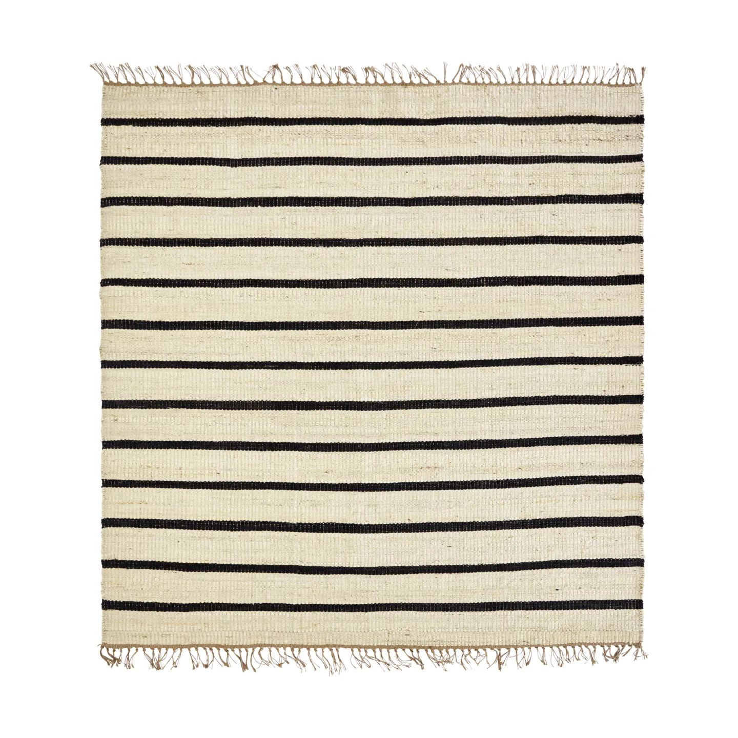 Sima 地毯 180x180 cm, 黑色-原色/自然色 House Doctor