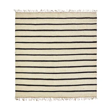 Sima 地毯 180x180 cm - 黑色-原色/自然色 - House Doctor