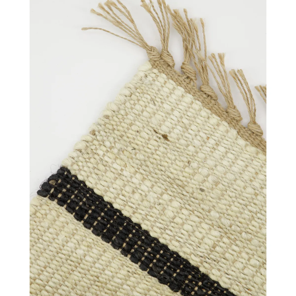 Sima 地毯 180x180 cm, 黑色-原色/自然色 House Doctor