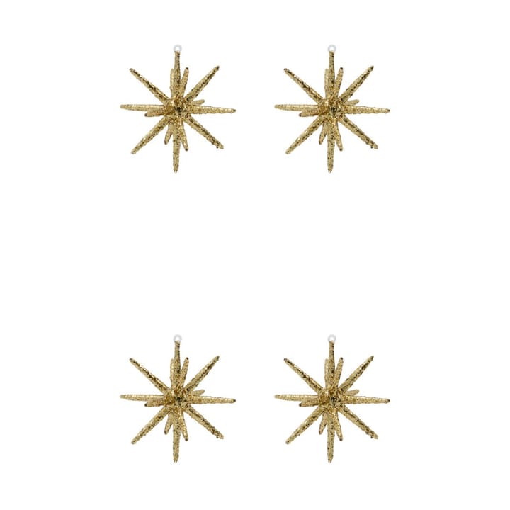 Spike 圣诞树 star Ø12 cm 四件套装 - Bronze glitter - House Doctor