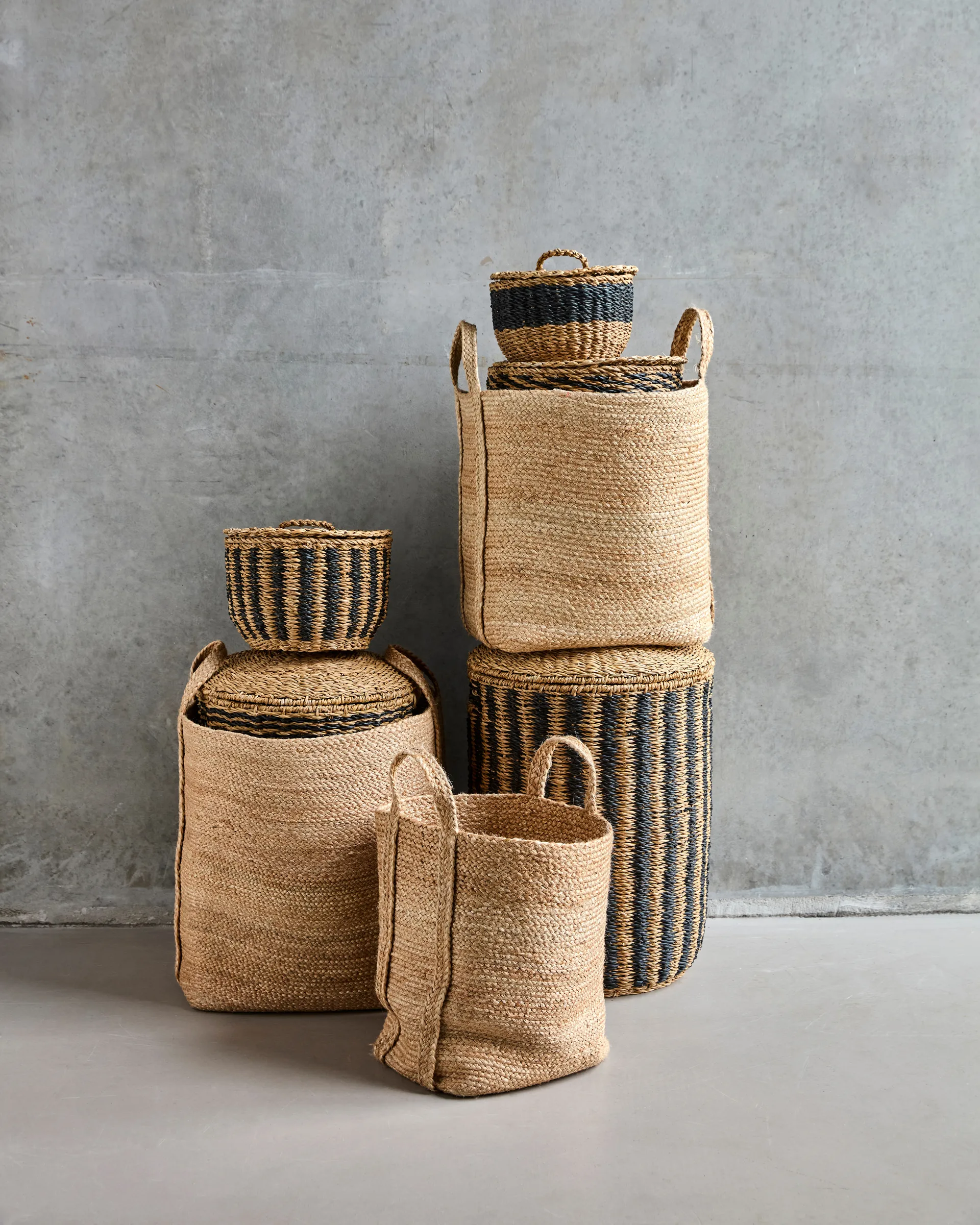 Stella 储物篮 3件, 原色/自然色 House Doctor