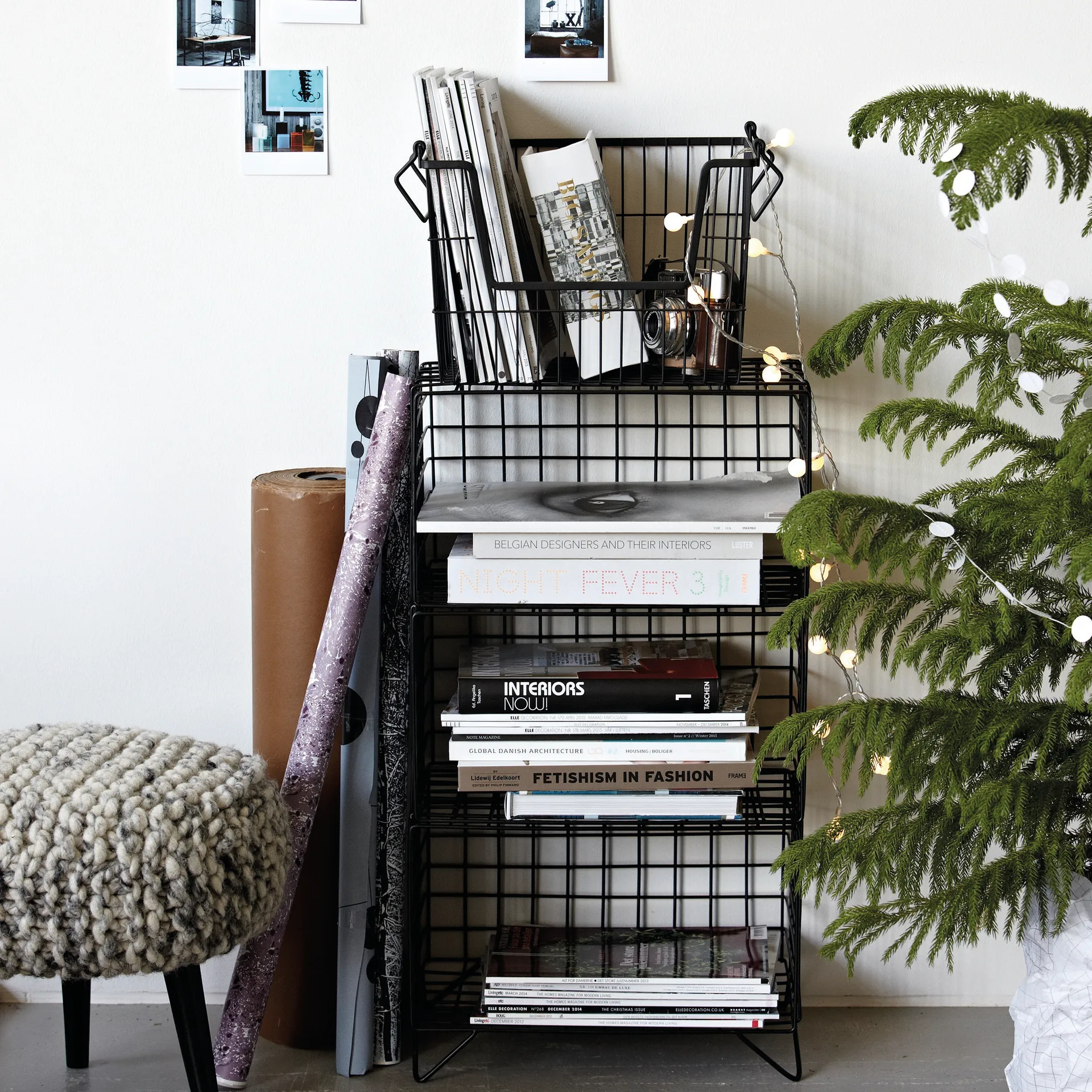 TAW 储物篮 large, matte 黑色 House Doctor