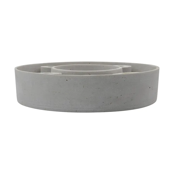The Ring 块蜡烛台 Ø26 cm - Grey - House Doctor