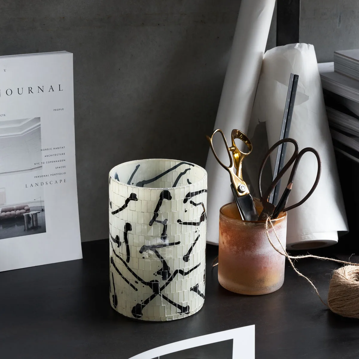 Vana 烛台/茶灯台 Ø13 cm, 黑色 House Doctor