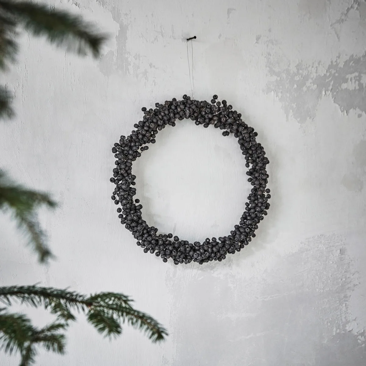 Winter wreath Ø23 cm, Black House Doctor