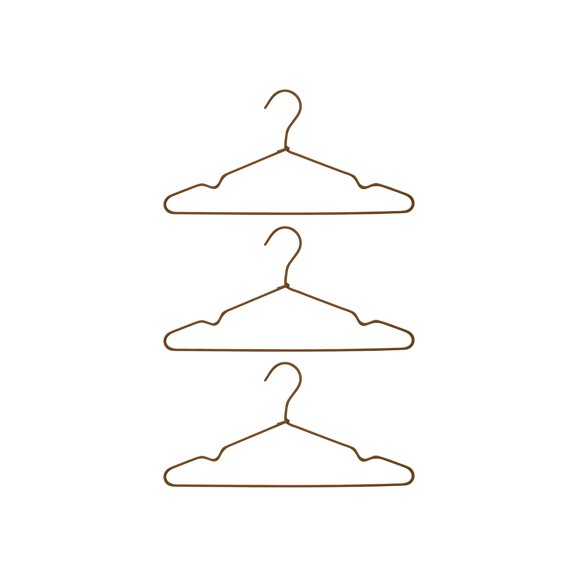 Wire hanger 三件套装, 棕色 House Doctor