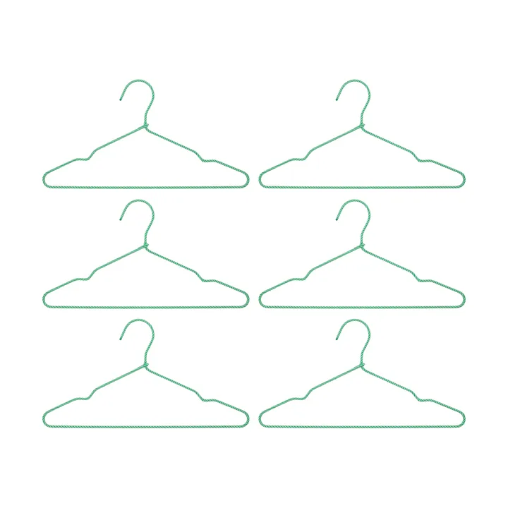 Wire 衣架/架子 六件套装 - 绿色 - House Doctor