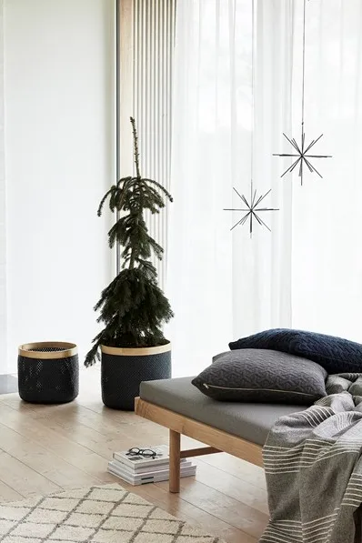 地毯 90x150 cm, 白色-灰色 Hübsch Interior