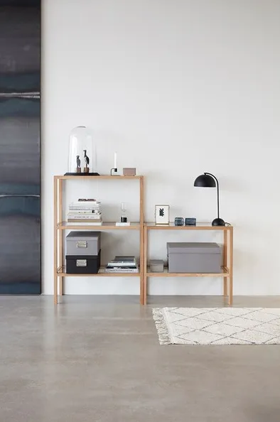 地毯 90x150 cm, 白色-灰色 Hübsch Interior