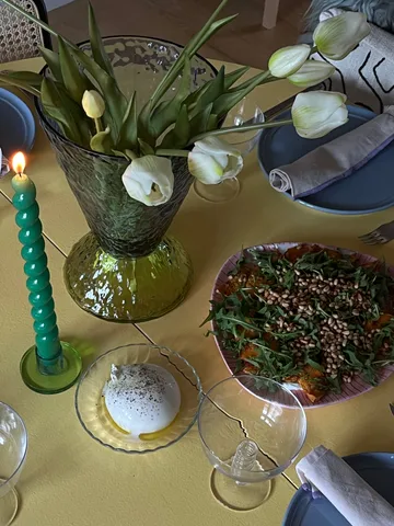 Abyss 花瓶 - 蓝色 - Hübsch Interior