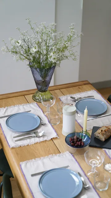 Abyss 花瓶 - 蓝色 - Hübsch Interior