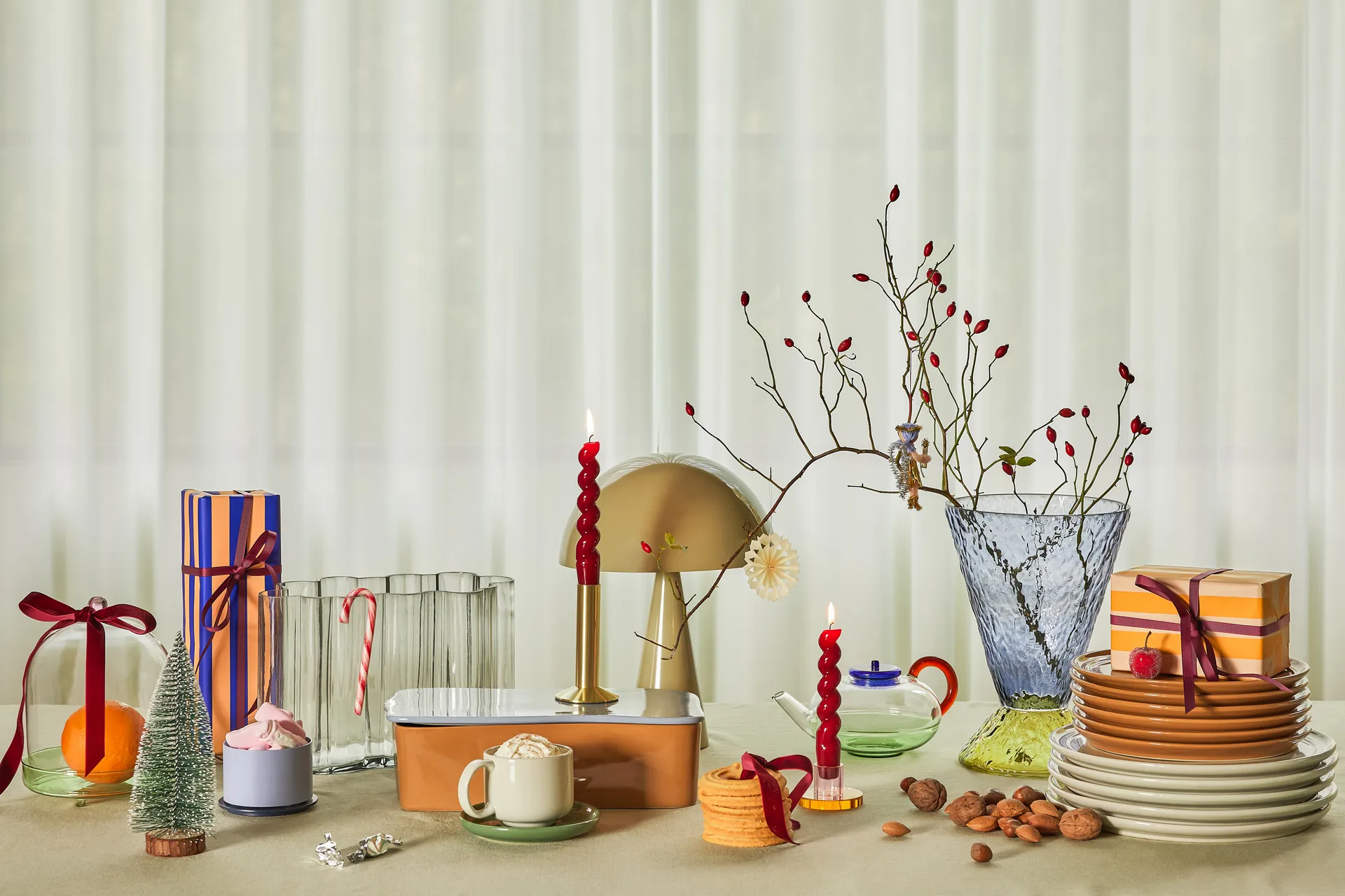 Abyss 花瓶, 蓝色 Hübsch Interior