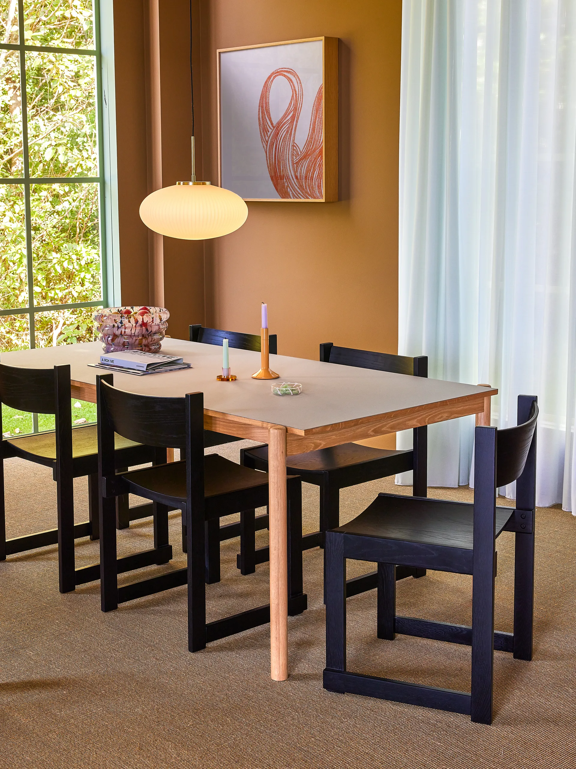 Astra 烛台 小, 蓝色-绿色 Hübsch Interior