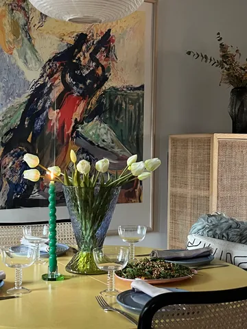 Astra 烛台 小 - 蓝色-绿色 - Hübsch Interior