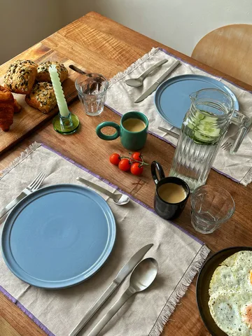 Astra 烛台 小 - 蓝色-绿色 - Hübsch Interior