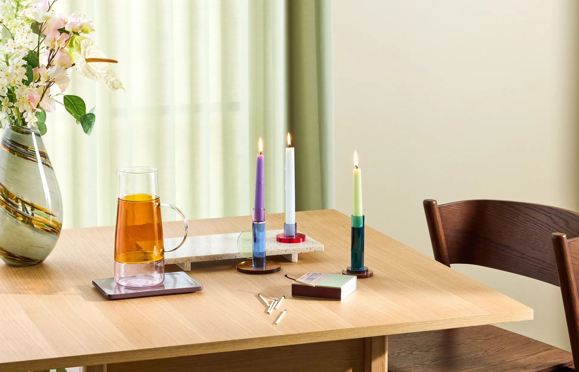 Astro 烛台, 蓝色 Hübsch Interior