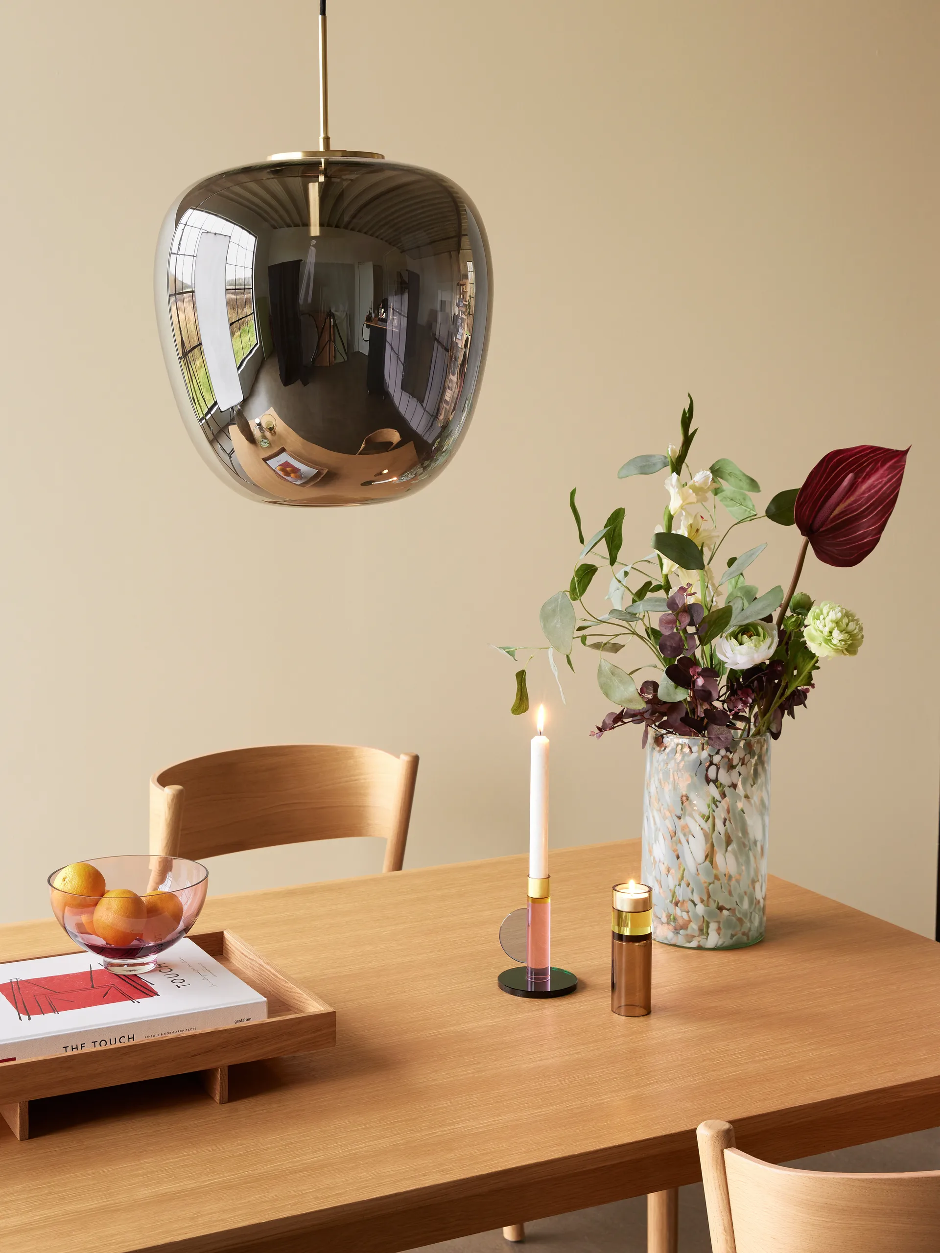 Astro 烛台, 粉色 Hübsch Interior