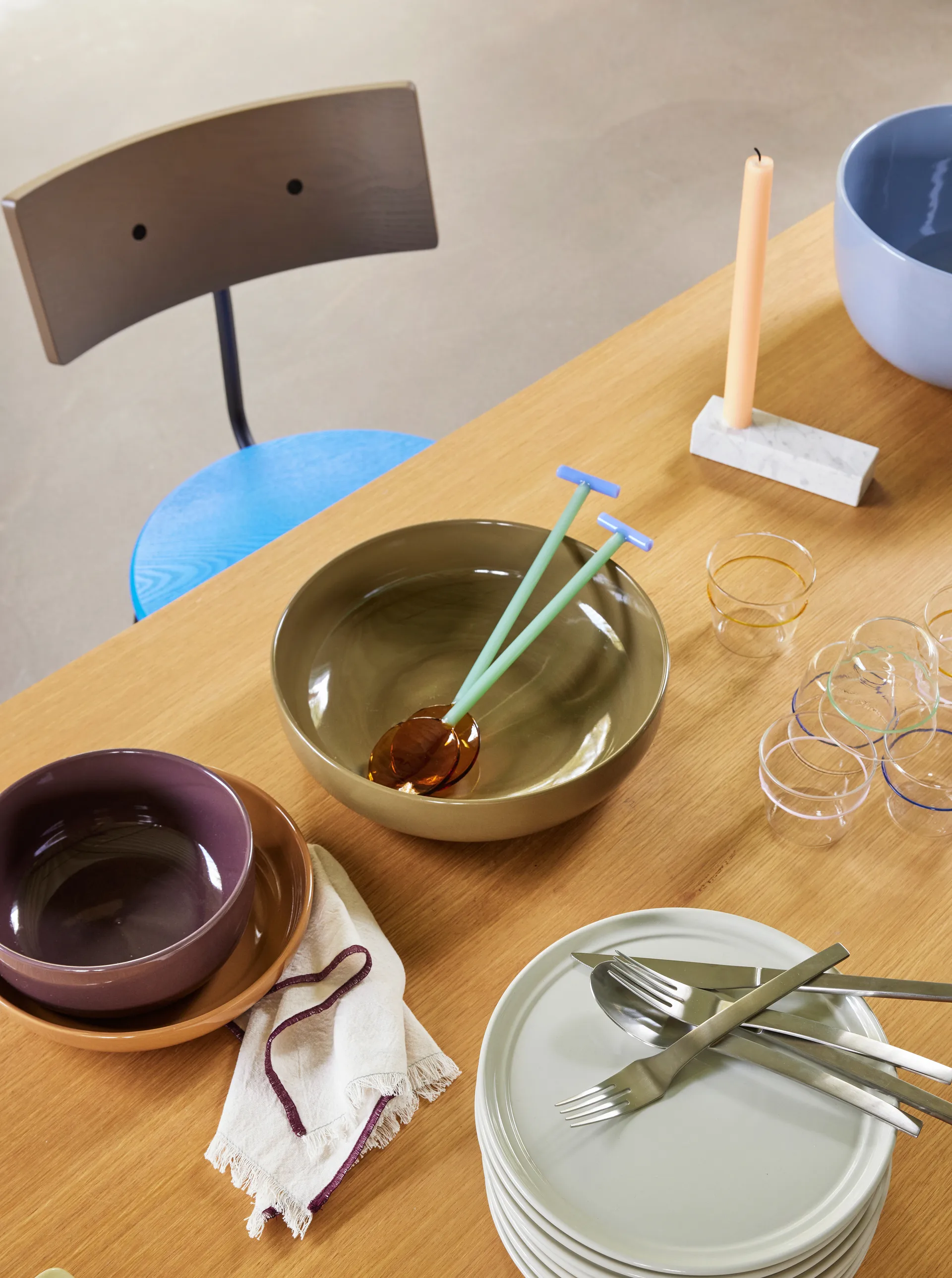 Brick 烛台, 白色 Hübsch Interior