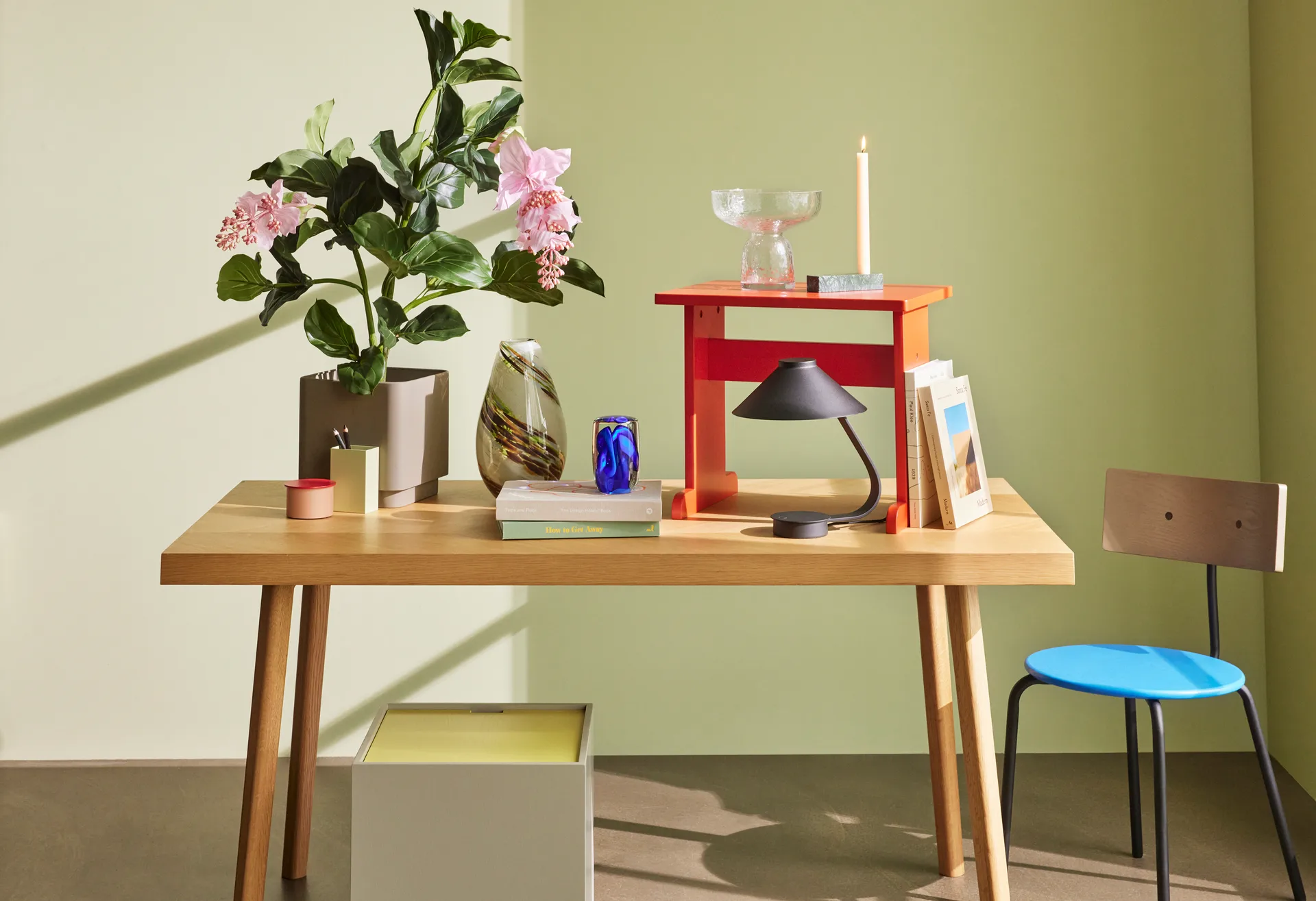 Brick 烛台, 绿色 Hübsch Interior