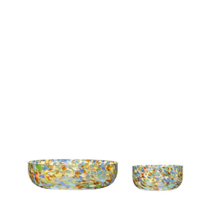 Confetti 彩片碗 2件装 - 黄_蓝_橙 - Hübsch