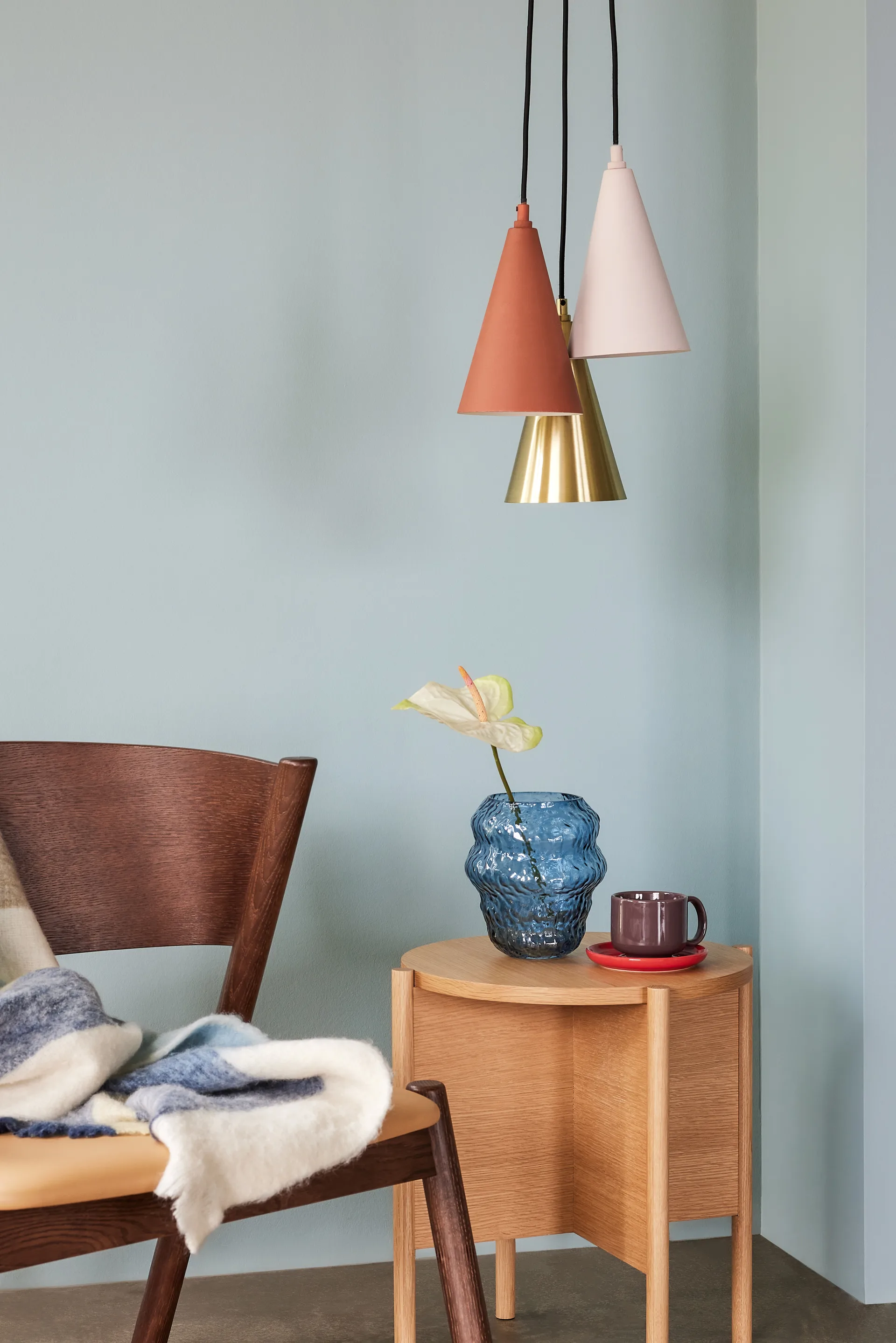 Drop 吊灯 3 pcs, 褐色-黄铜-米色 Hübsch Interior