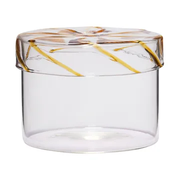 Heir 储物罐 low - 黄色 - Hübsch Interior