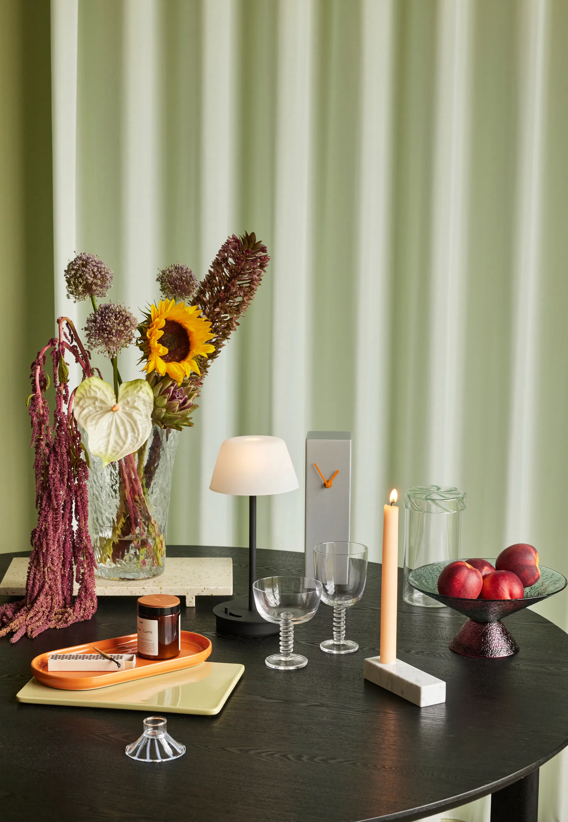 Heir 储物罐 玻璃 tall, 绿色 Hübsch Interior