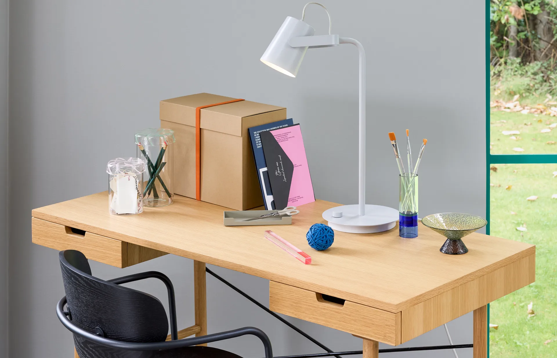 Heir 储物罐 玻璃 tall, 绿色 Hübsch Interior