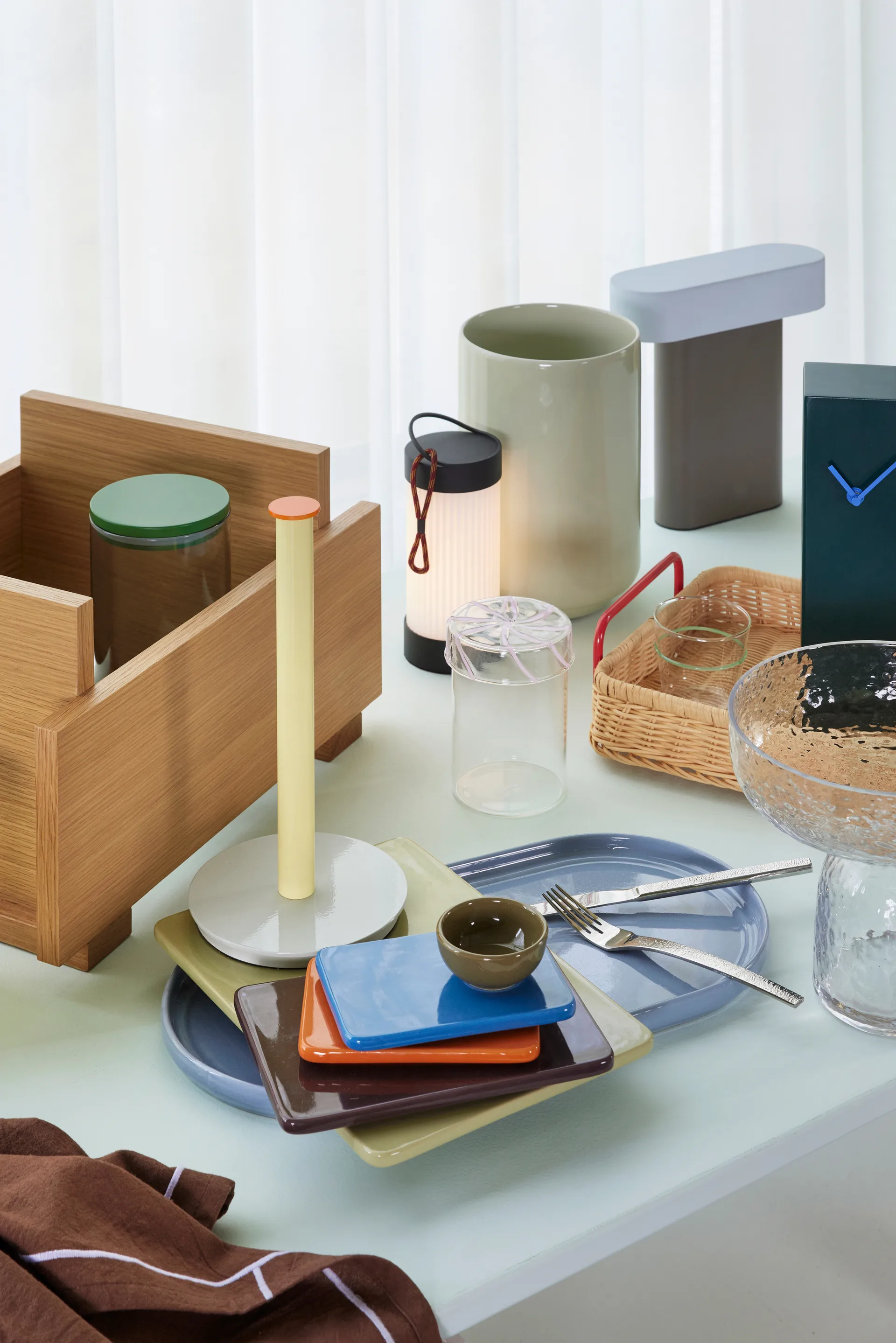 Heir 储物罐 玻璃 中, 粉色 Hübsch Interior