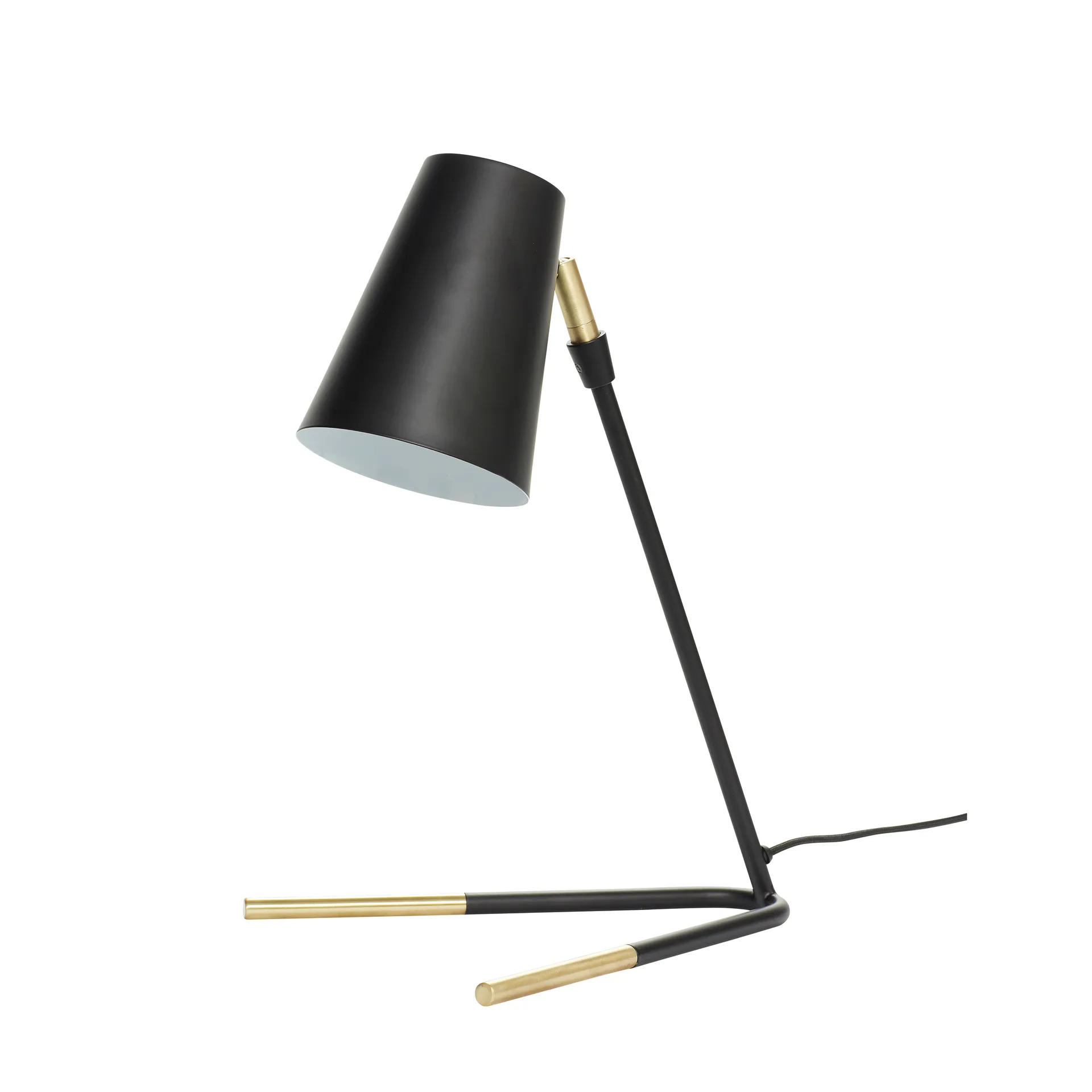 Hübsch 台灯 H46 cm, 黄铜-黑色 Hübsch Interior