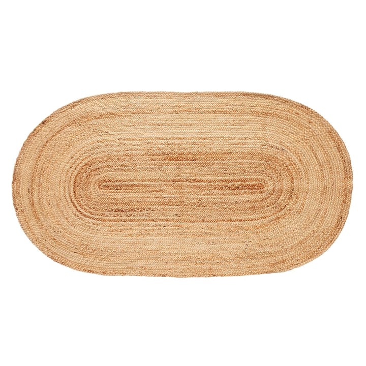 Jute 地毯 oval 100x200 cm - Nature - Hübsch
