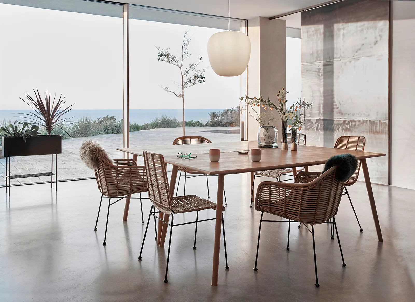 Muse 吊灯 Ø40 cm, 白色 Hübsch Interior