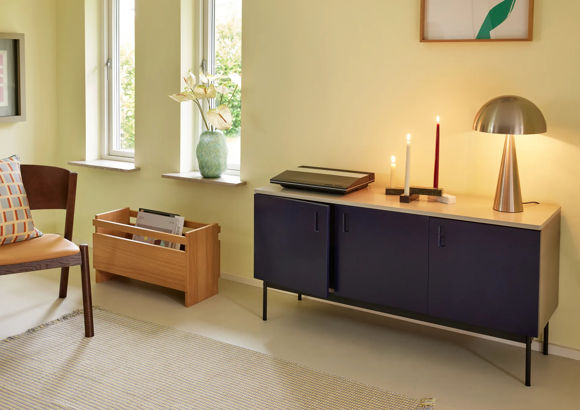 Mush 台灯 pine, Nickel Hübsch Interior