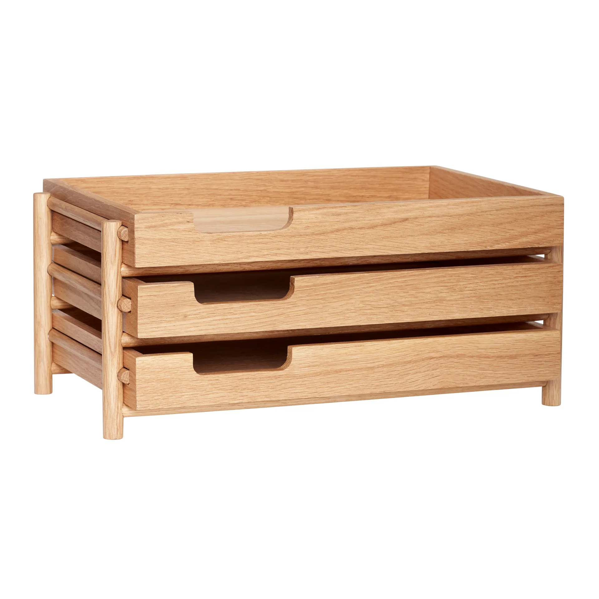 Note mail 多层置物托盘, 自然木色 Hübsch Interior