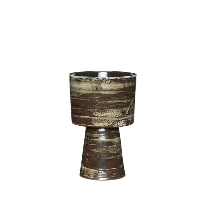 Plinth pot Ø17 cm - 酒红色-红色 沙色 - Hübsch