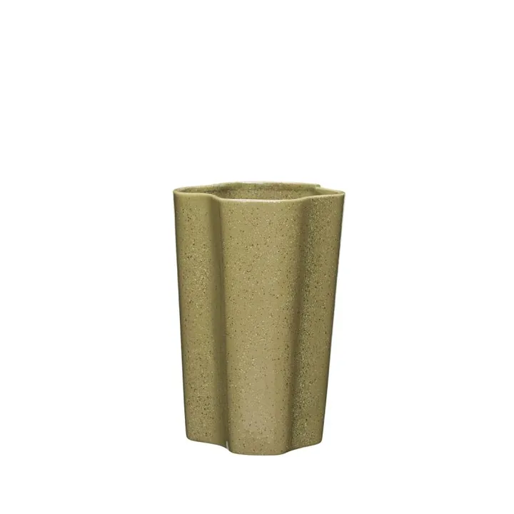 Sapo 北欧风装饰花瓶插花瓶30cm - 黄色 - Hübsch