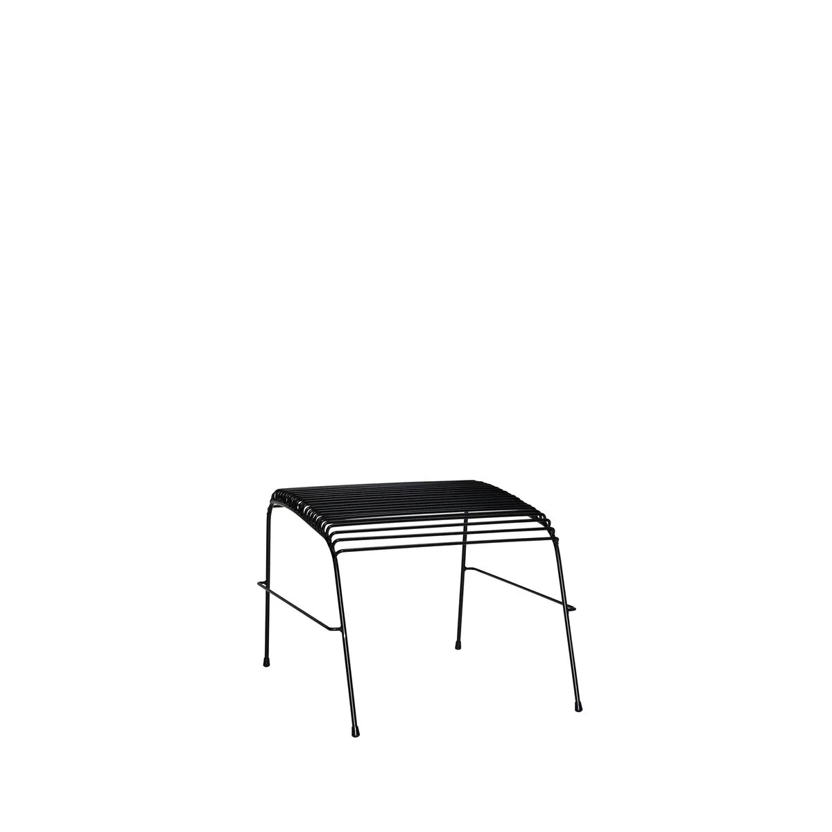 String 脚凳 outdoor, 黑色 Hübsch Interior